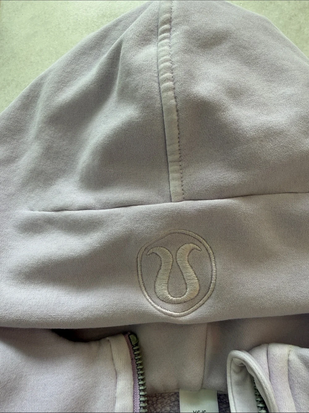 lululemon athletica Women's Lavender Cropped Scub Half-Zip Hoodie XS/S like New